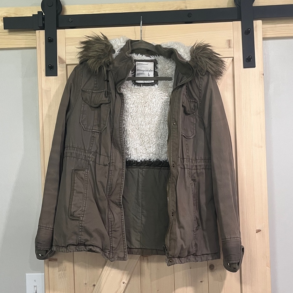 Aeropostale Army Green Coat